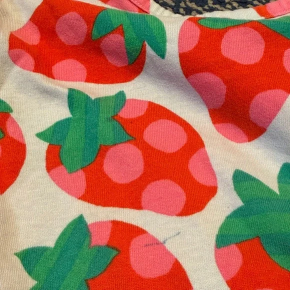 Mini Boden Cotton Strawberry Dress - Picture 5 of 7